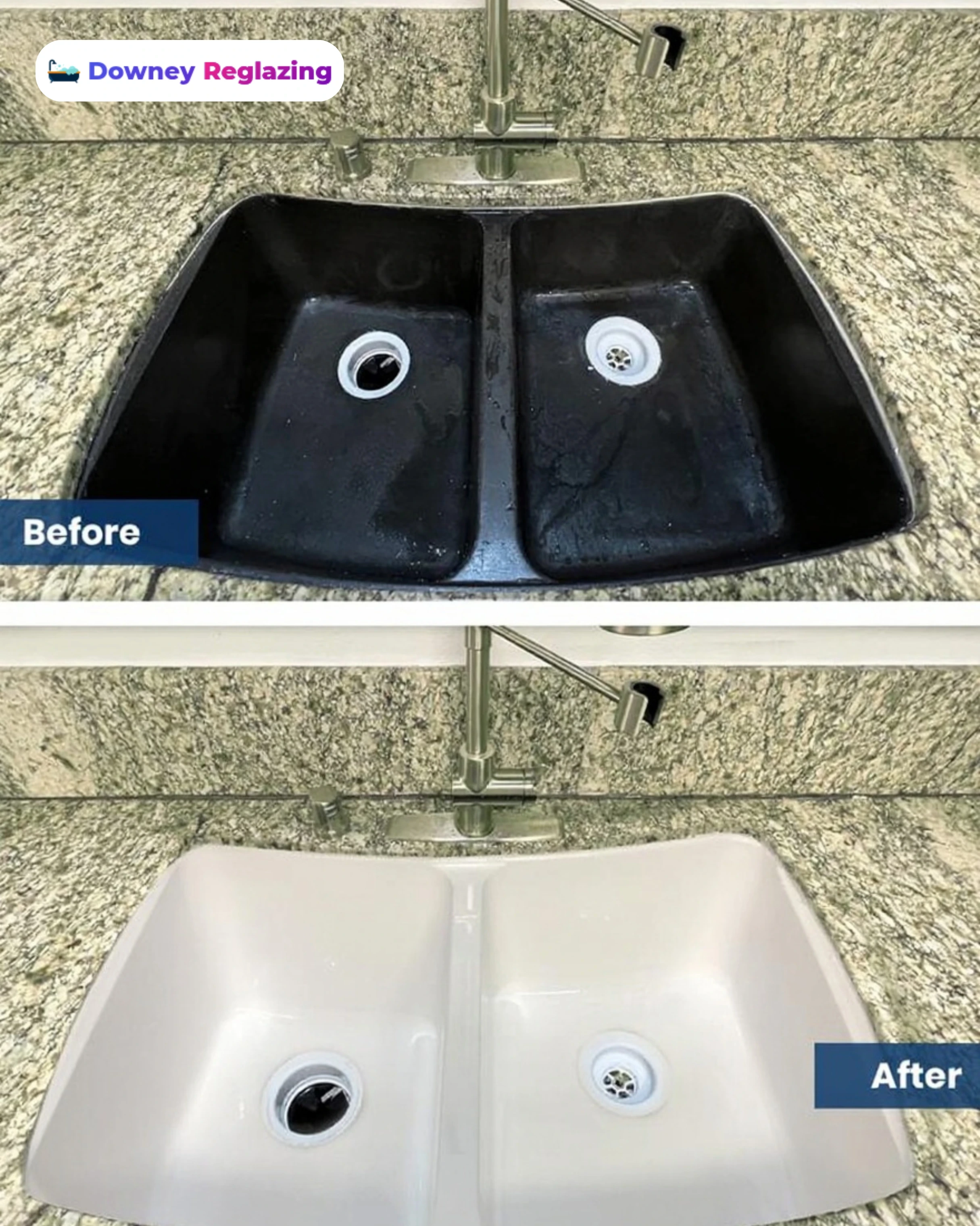 Kitchen countertop reglazing Downey California