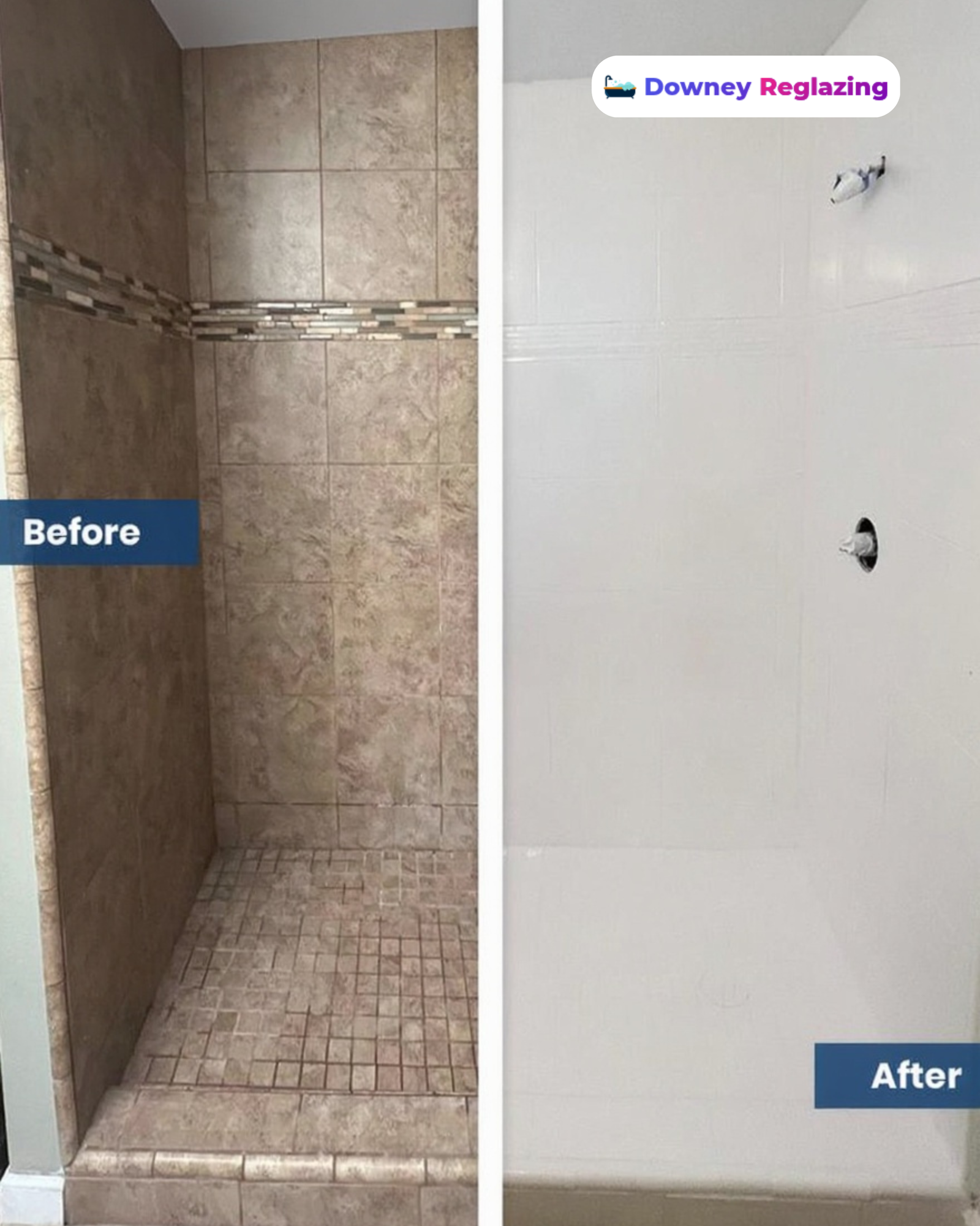 Tile wall reglazing Downey CA area