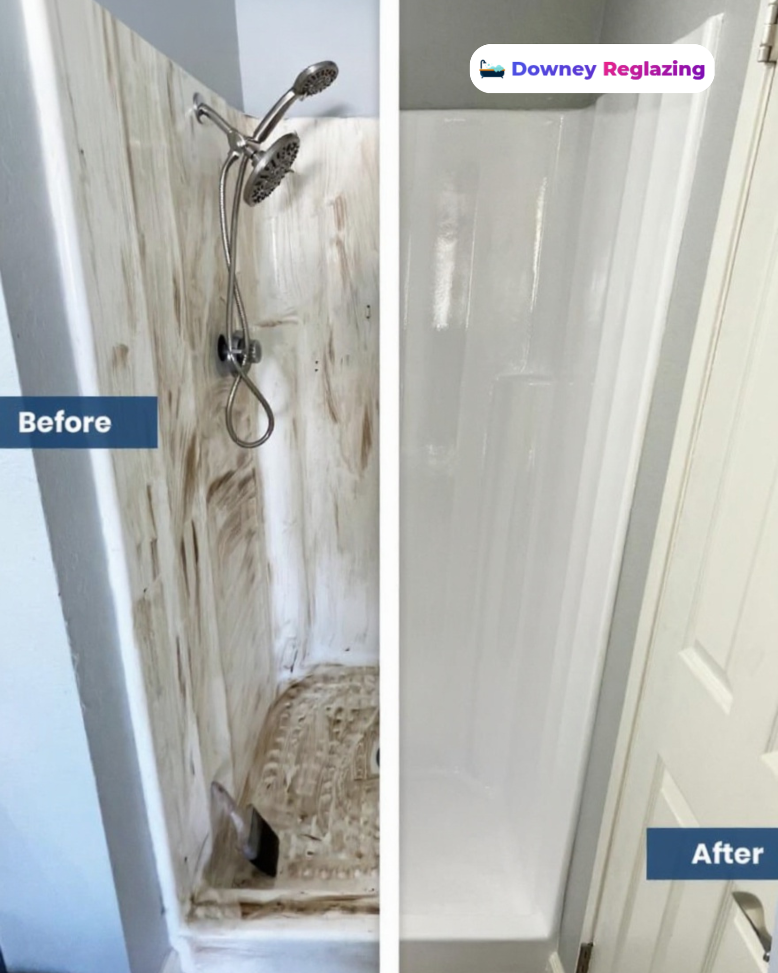 Bathtub reglazing before and after Downey